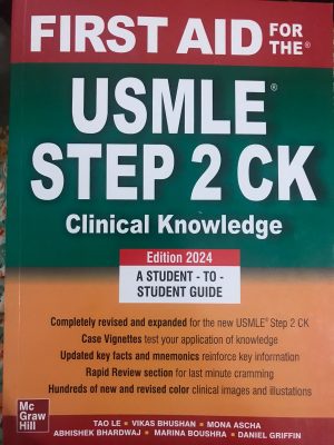First Aid for the USMLE Step 2 CK, Latest Edition 2024, a book with text on it