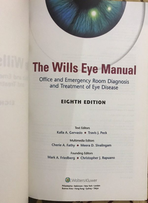 The Wills Eye Manual| Latest 8th Edition