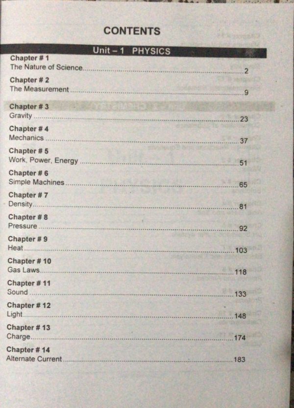 Applied Sciences-1; Physics & Chemistry| Latest Edition