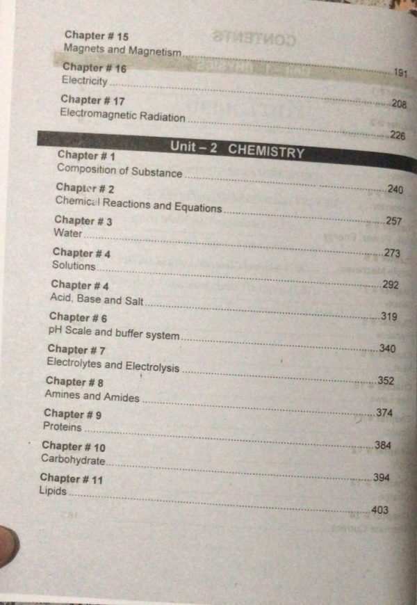 Applied Sciences-1; Physics & Chemistry| Latest Edition