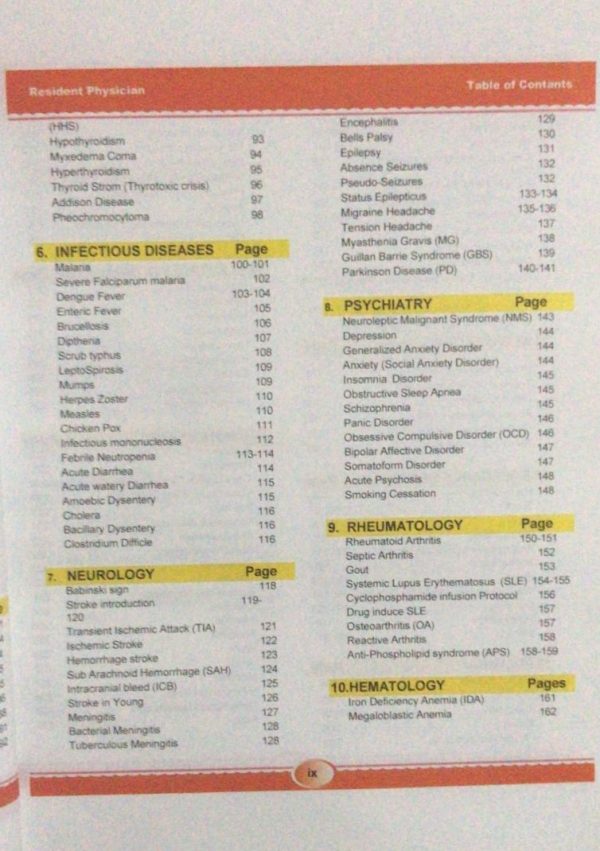 RESIDENT PHYSICIAN TREATMENT GUIDE| LATEST EDITION 2024-25