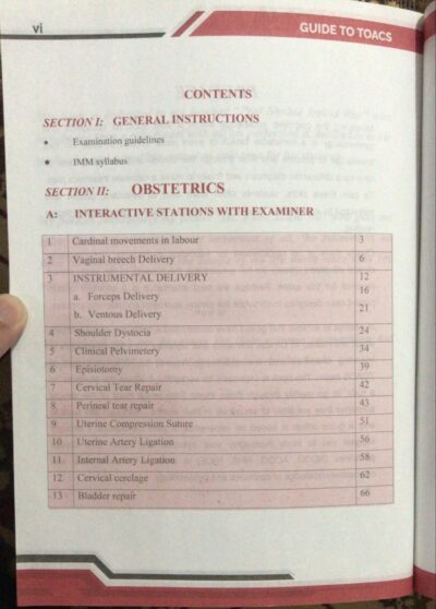 TOACS FOR FCPS OBS AND GYNAE| LATEST 3RD EDITION