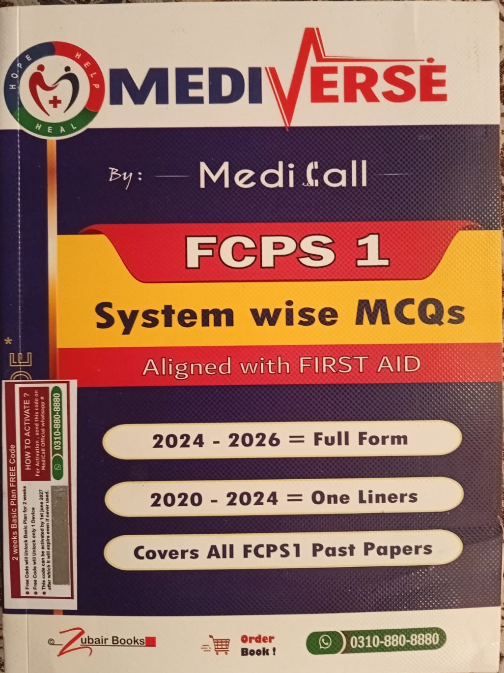 MEDIVERSE Medi Call FCPS-1; SYSTEM Wise MCQs| LATEST EDITION