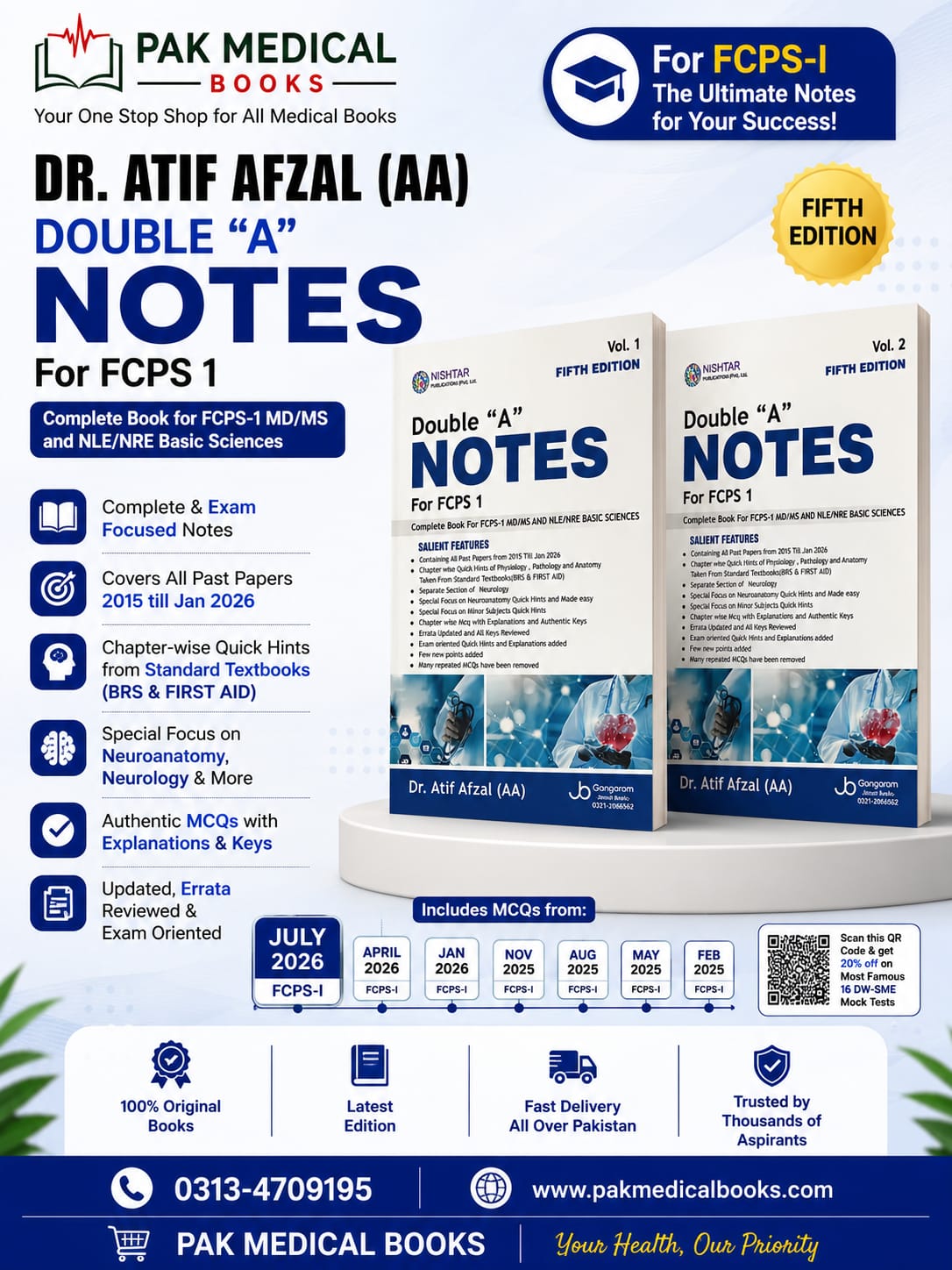 Double A Notes For FCPS 1| Latest 5th Edition 2026