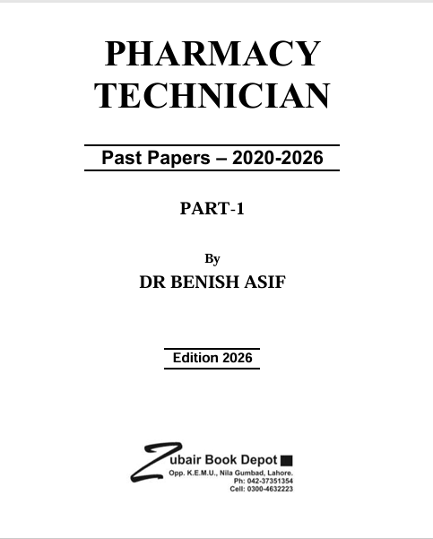 PHARMACY TECHNICIAN SOLVED PAPERS| LATEST EDITION