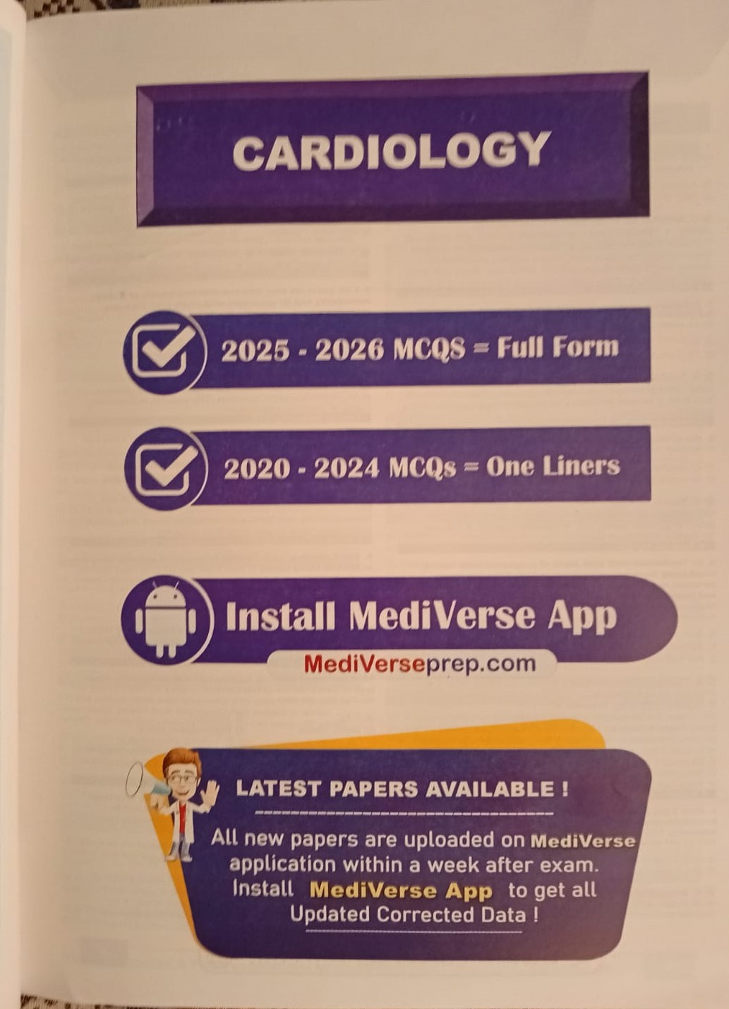 MEDIVERSE Medi Call FCPS 1; SYSTEM Wise MCQs| LATEST EDITION